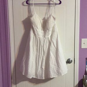 White Eyelet Dress by City Triangles